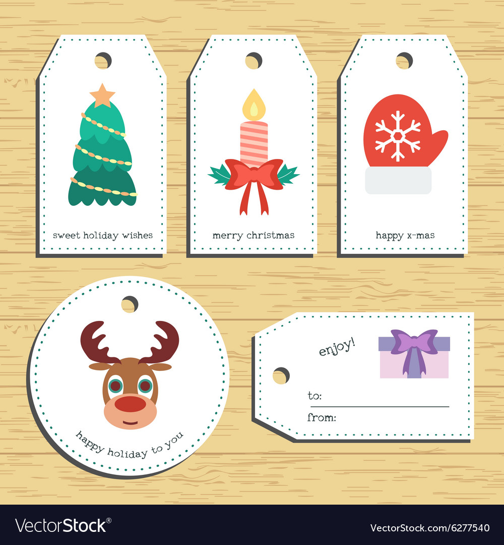 Christmas gift tags ready to use