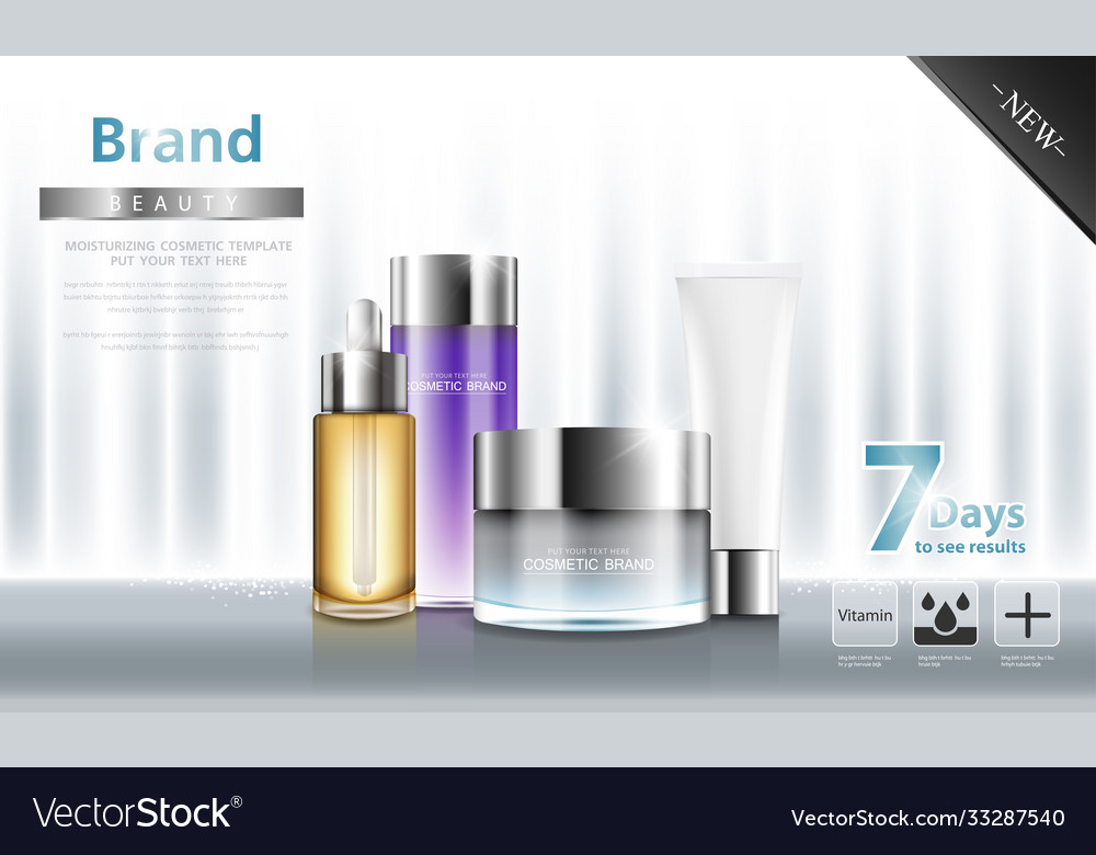 Kosmetikcreme und Bodylotion Poster Premium vector image Kosmetikcreme und Bodylotion Poster Premium