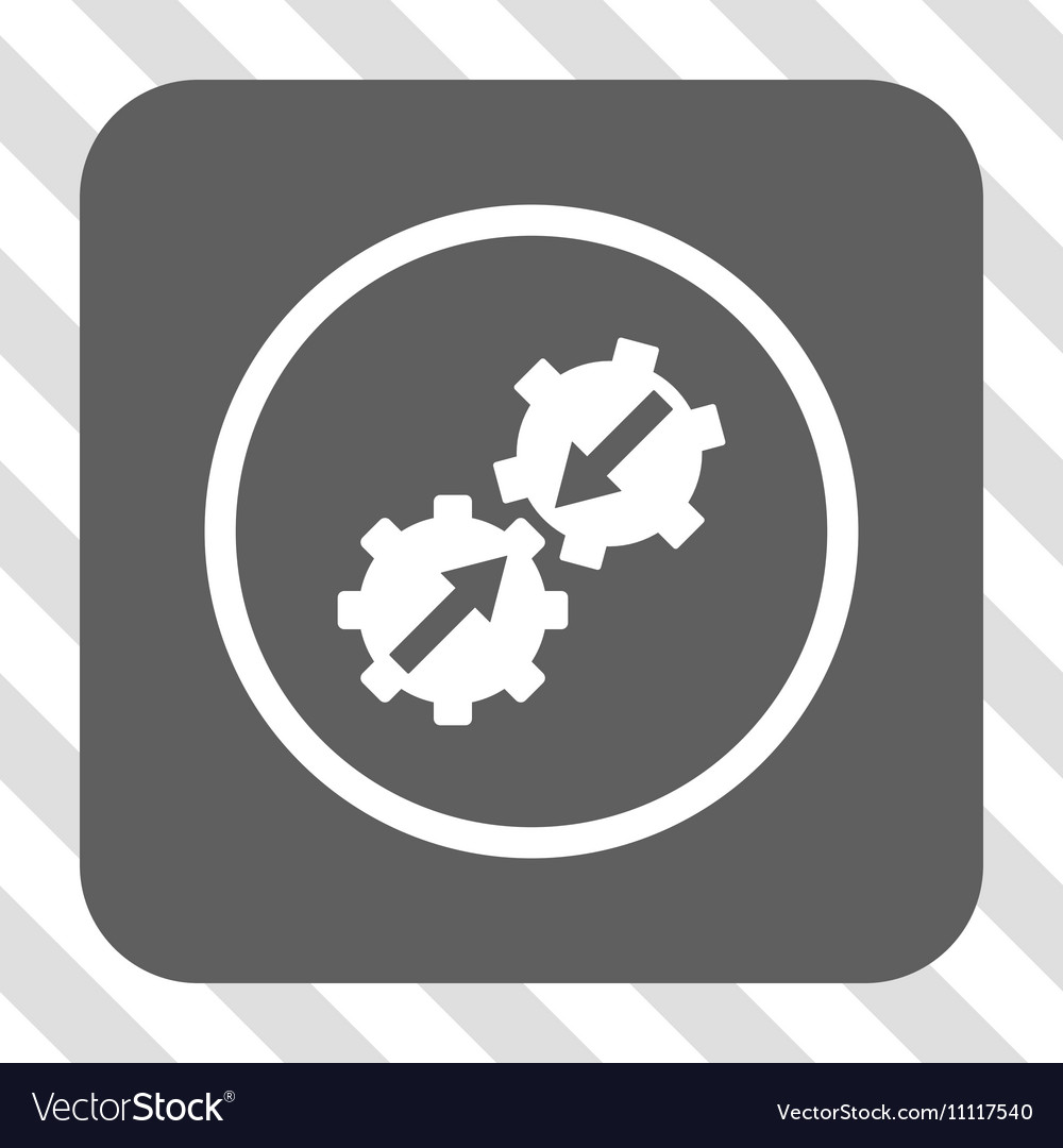 Gear integration rounded square button
