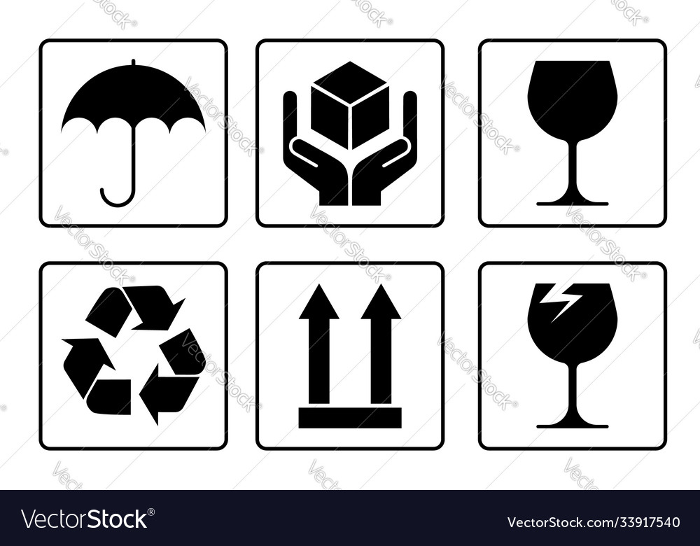 Packaging Symbols - Keep Dry & Fragile