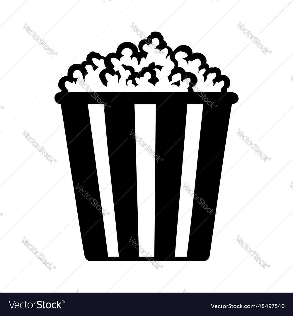 Popcorn icon symbol logo Royalty Free Vector Image