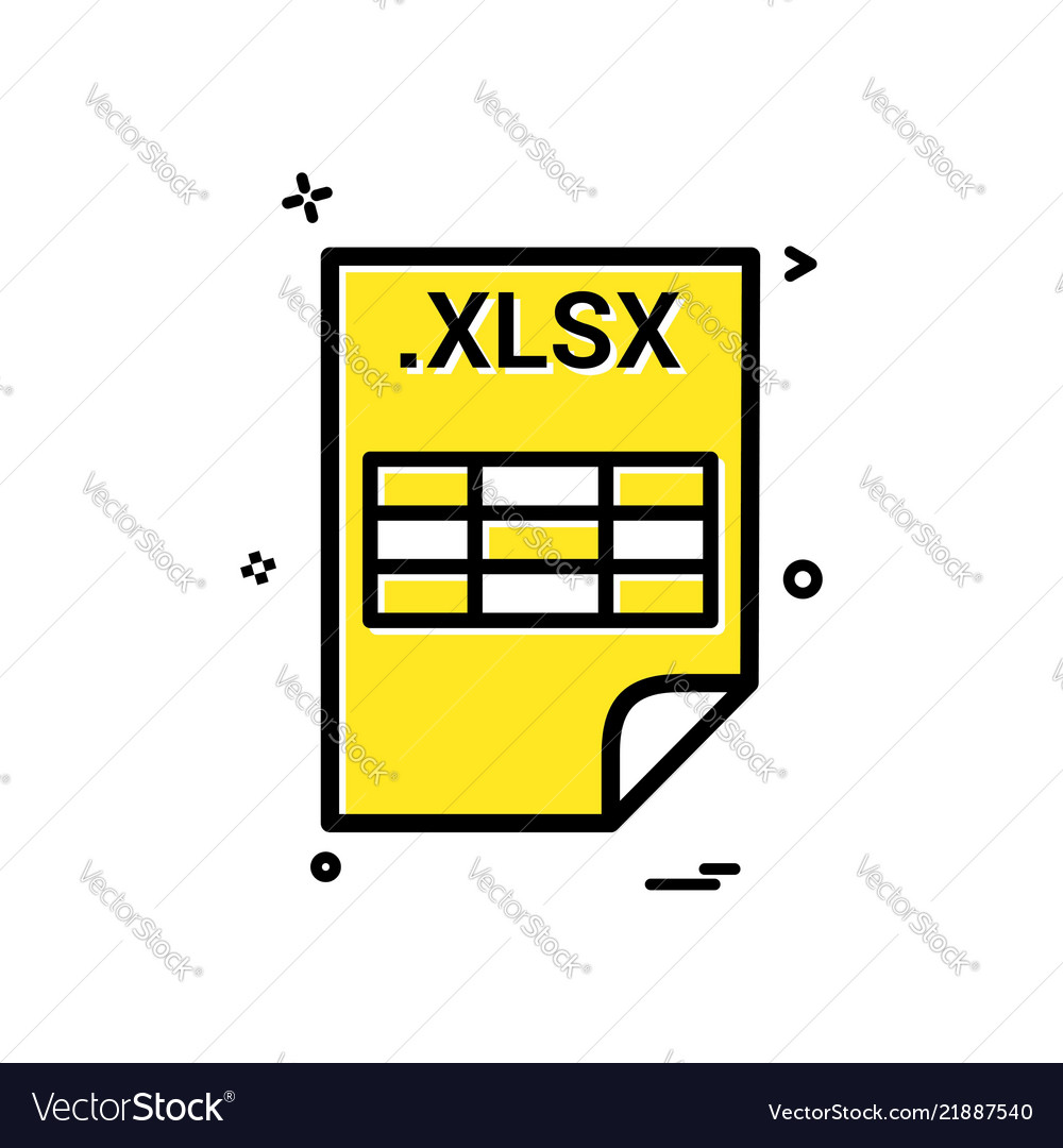 Xlsx application download file files format icon