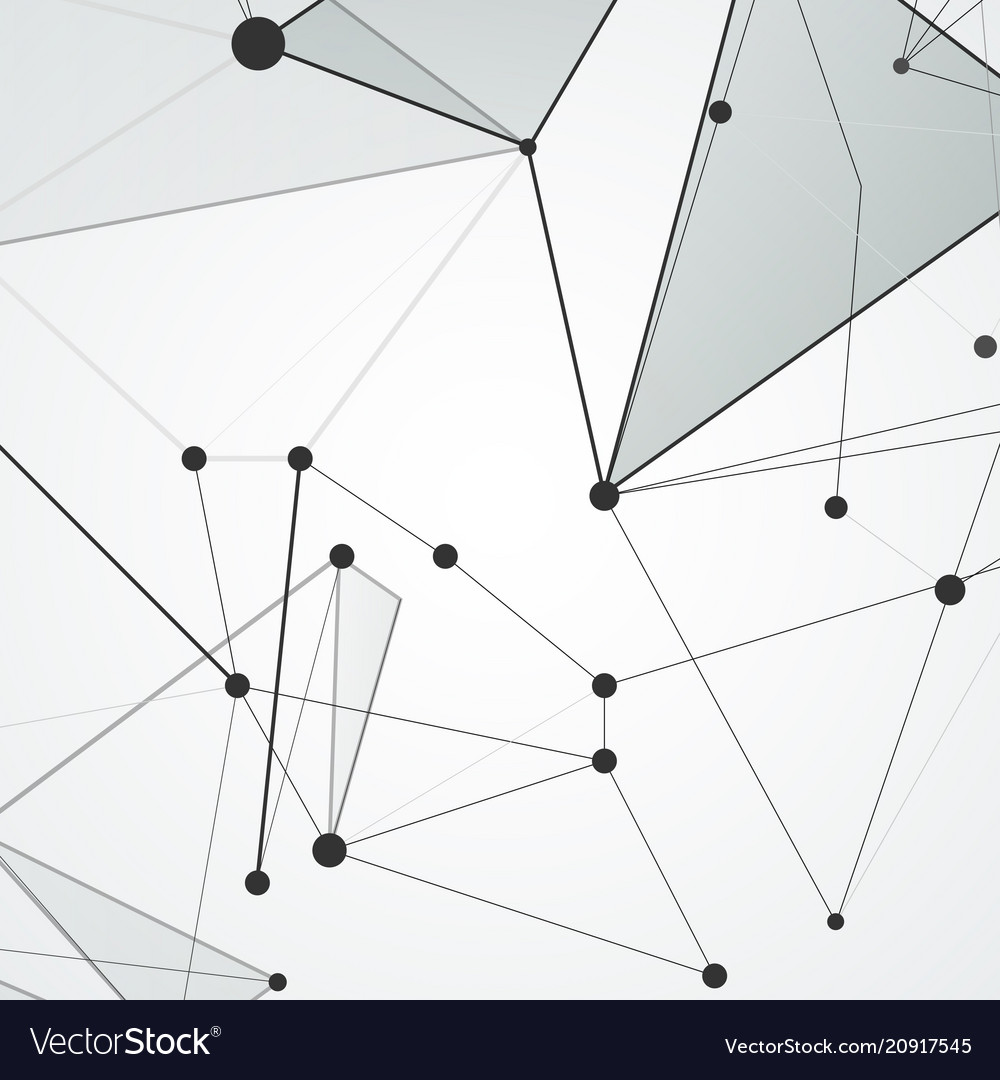 Abstract polygonal space connecting background