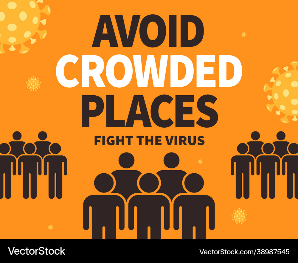 Covid1919 prevention notice Royalty Free Vector Image