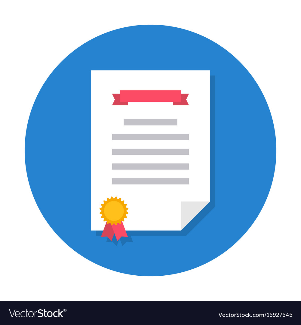 Diploma flat icon