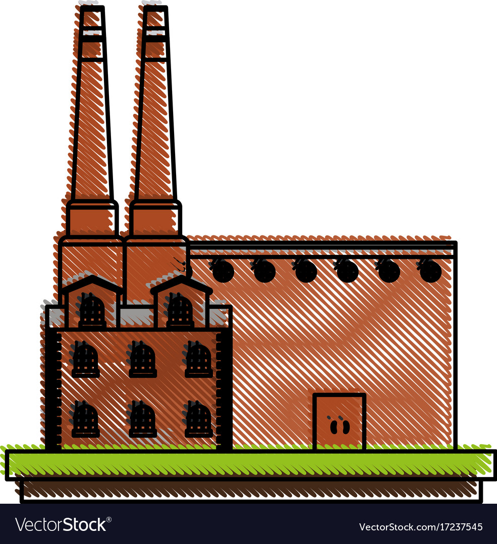 Factory building icon image