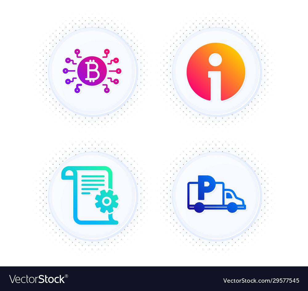 Info technical documentation and bitcoin system vector image Info technical documentation and bitcoin system