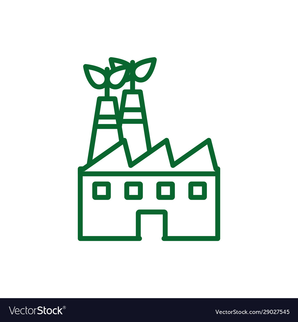 Isolated factory with leaves design