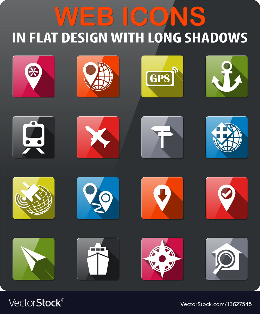 Navigation icon set