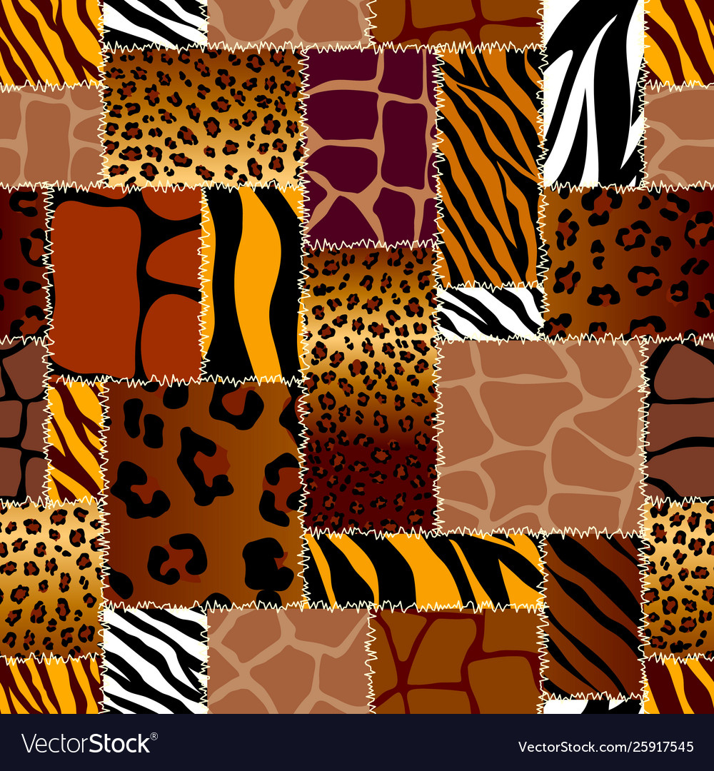 Patchwork textile pattern seamless quilting
