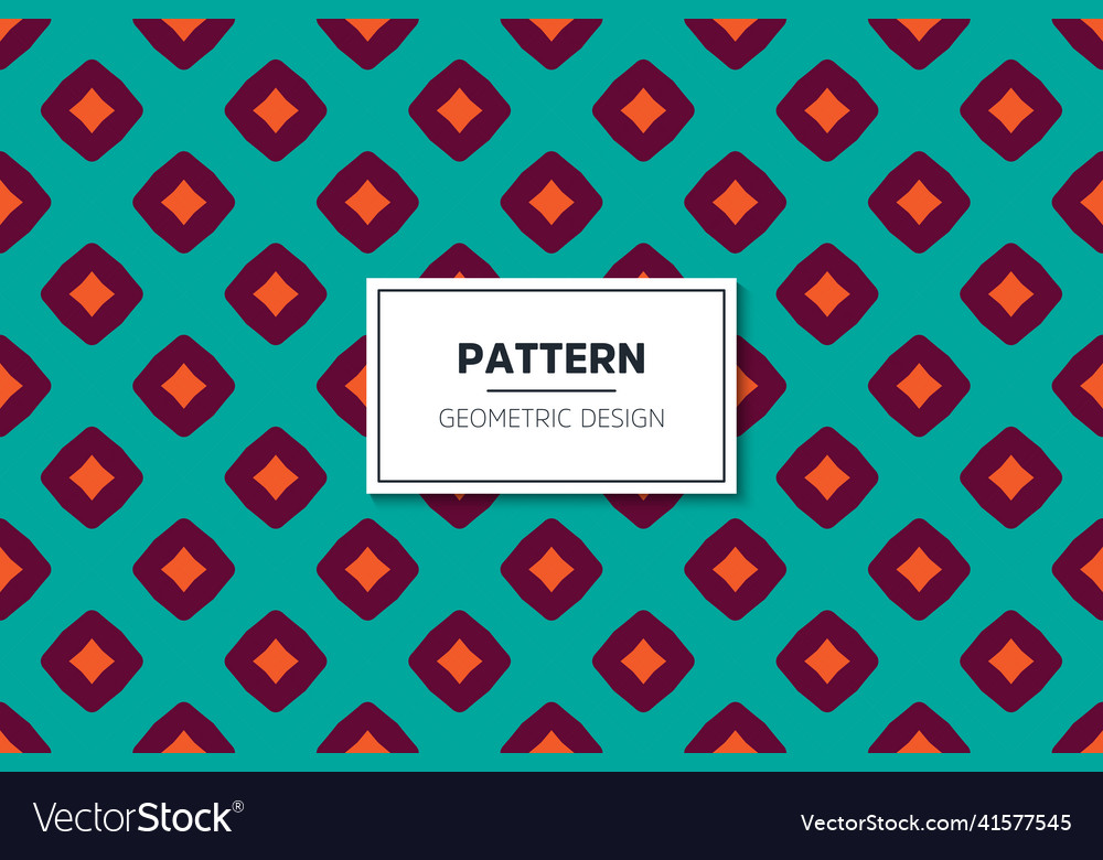 Seamless geometric pattern with colorful elements Vector Image Seamless geometric pattern with colorful elements