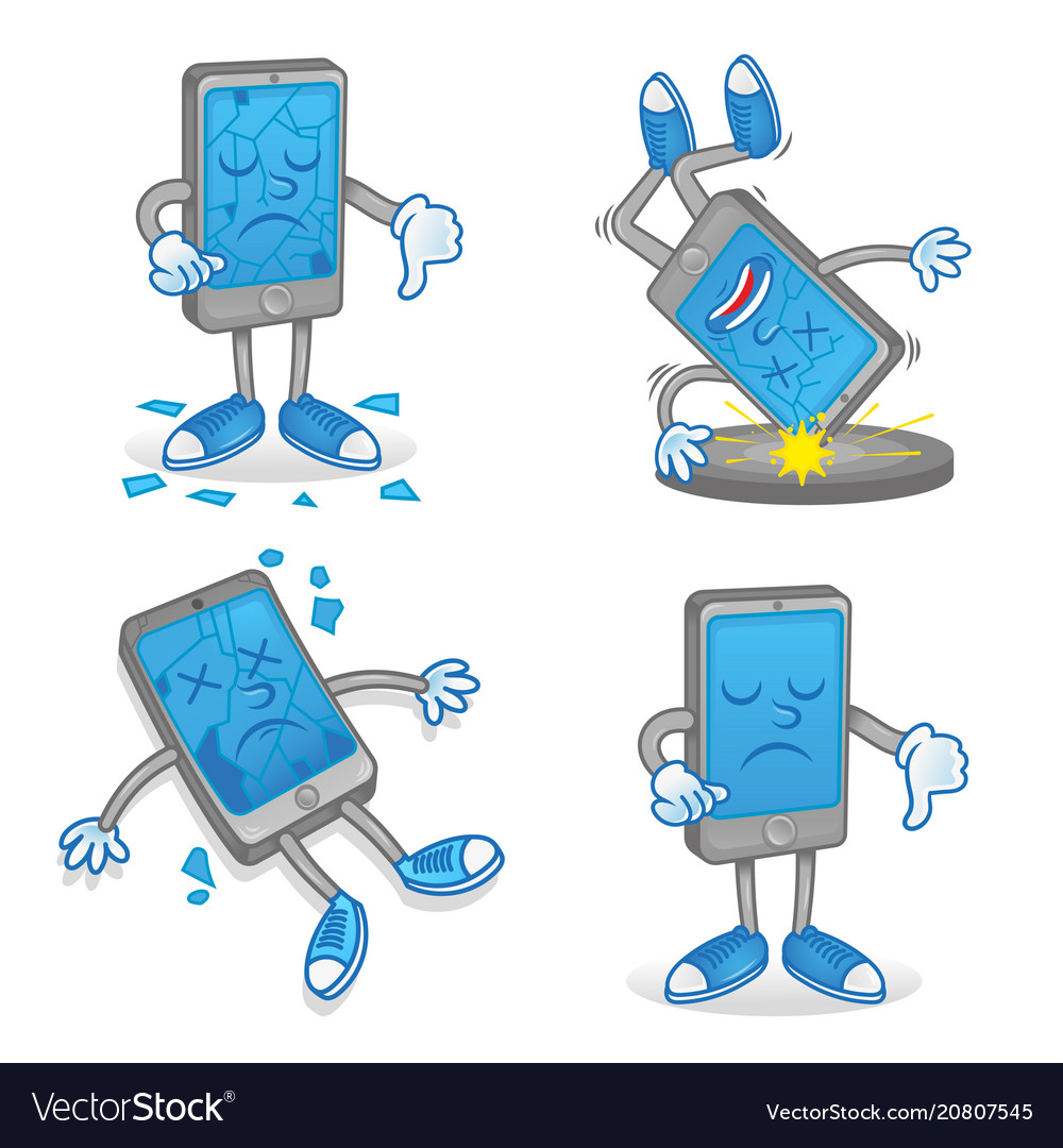 Set broken display smartphone