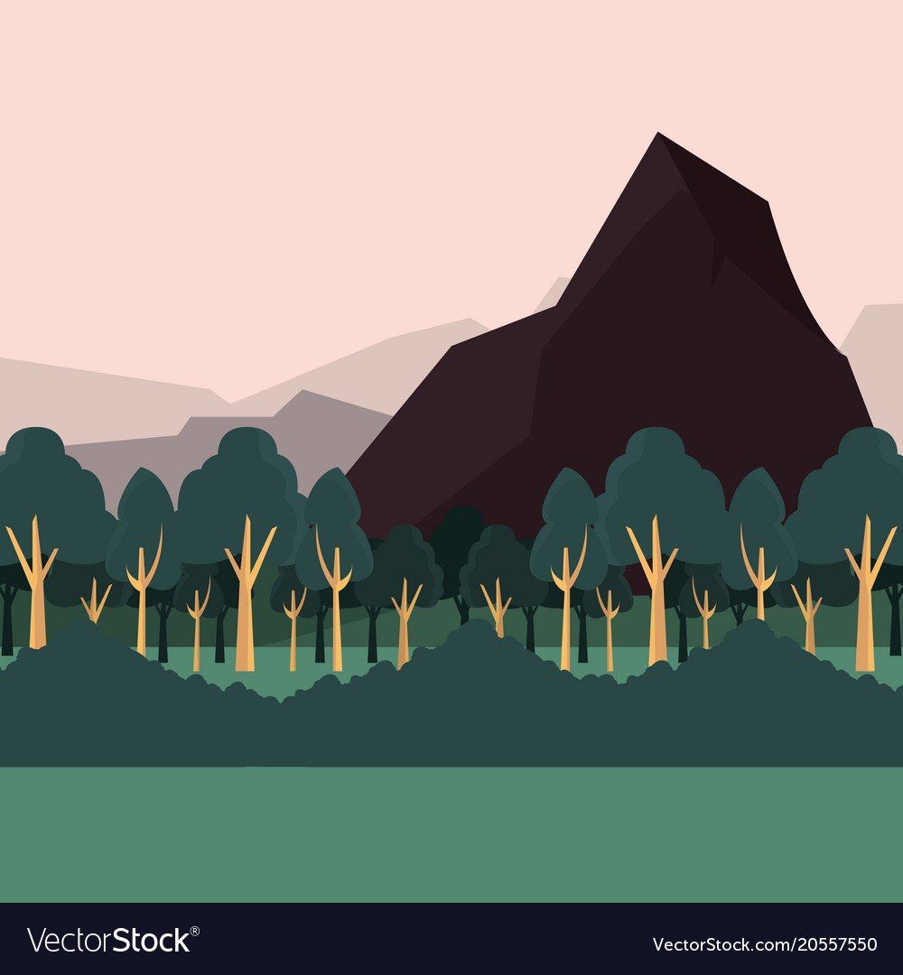Abstract landscape design Royalty Free Vector Image