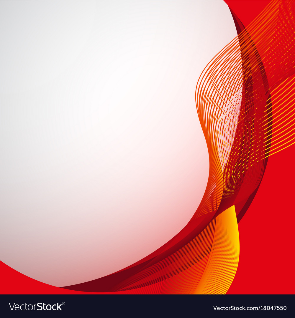 Background design with abstract red and yellow Vector Image