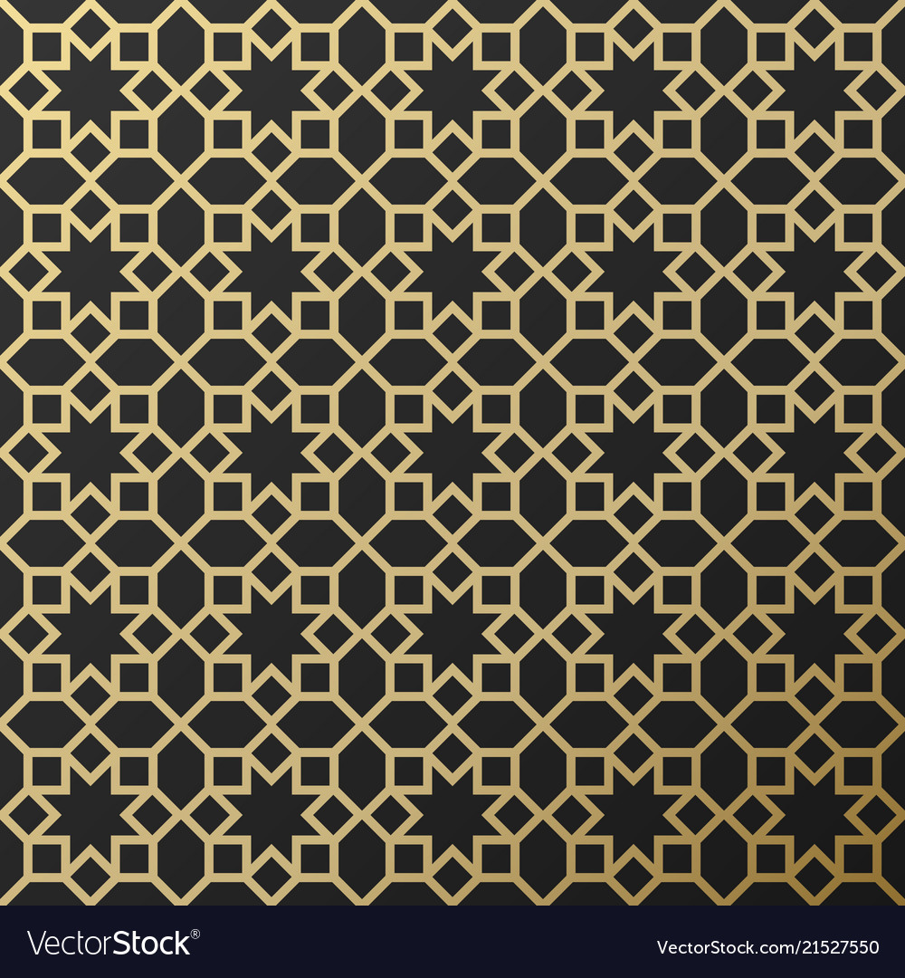 Background with seamless pattern in islamic style