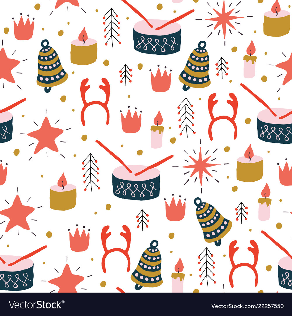 Christmas Toy Pattern - Festive & Bright