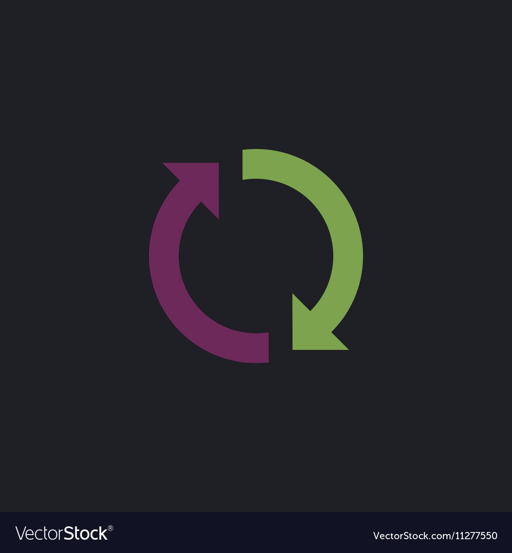 Rotation arrows computer symbol