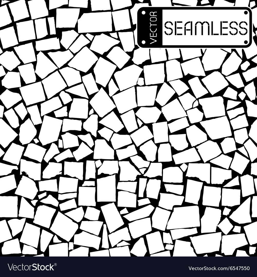 Seamless texture of black and white tiles wall