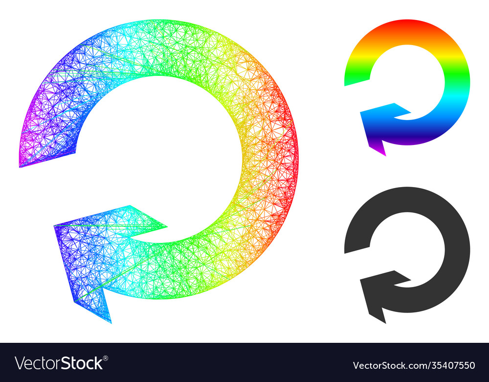 Spectrum hatched gradient rotate icon
