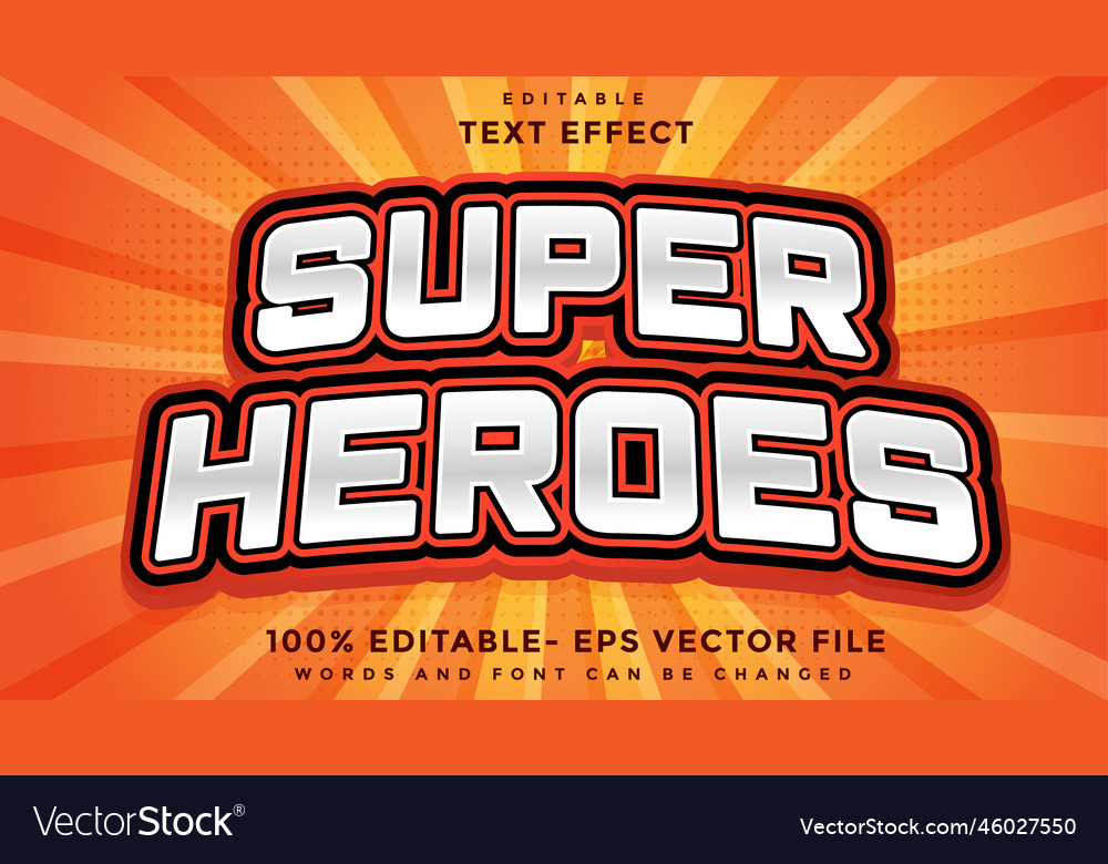 Super Hero Text Effect - Editable