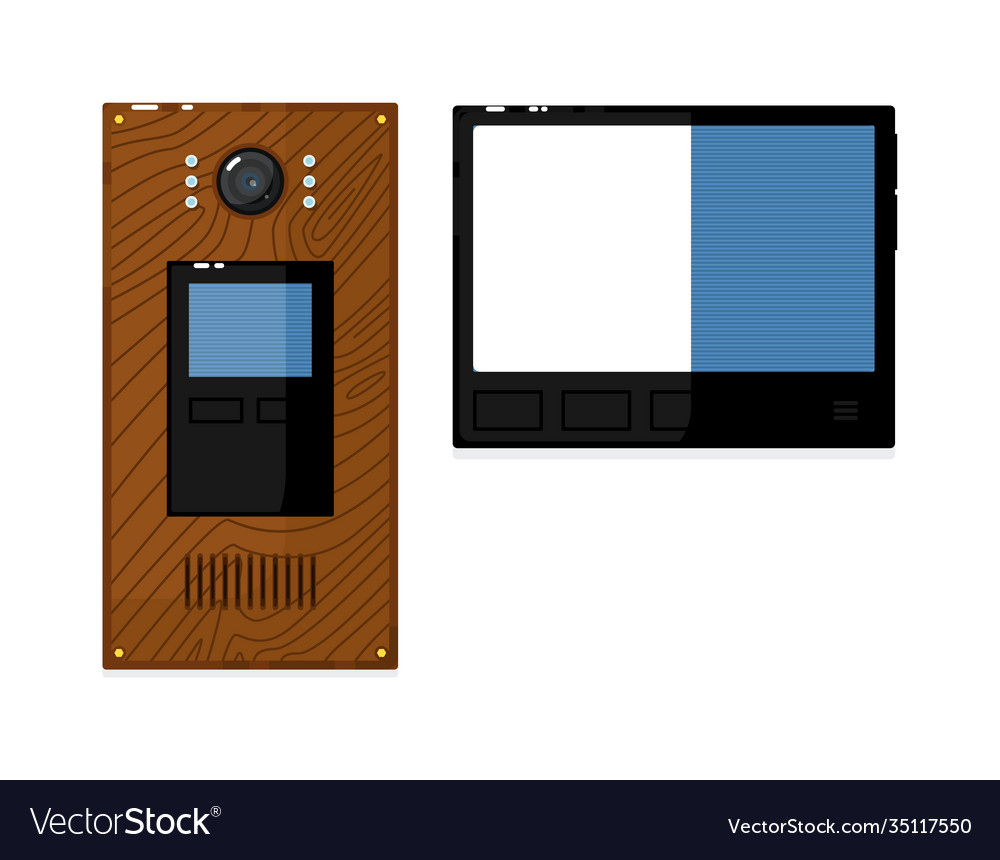 Video-Intercom-System mit Display isoliert