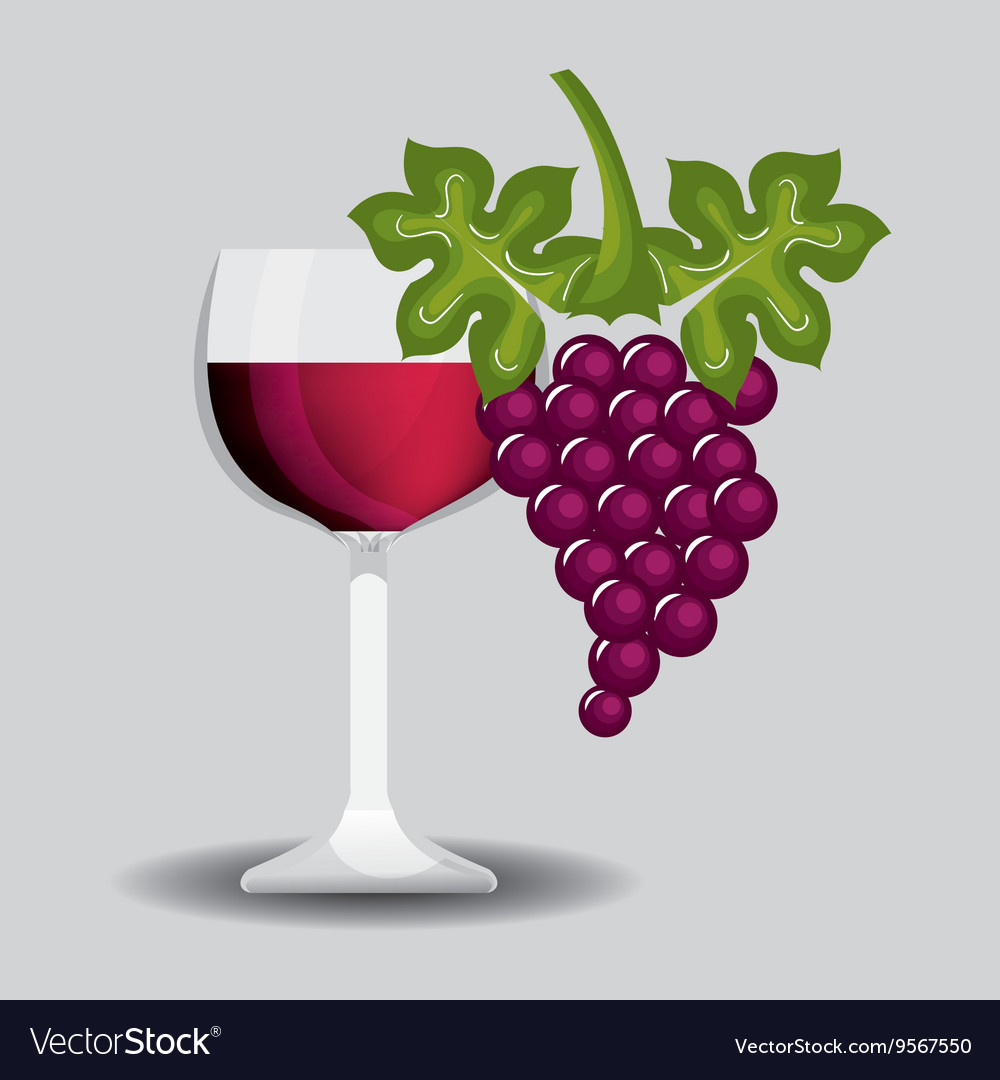 Wine shop template isolated icon design Royalty Free Vector