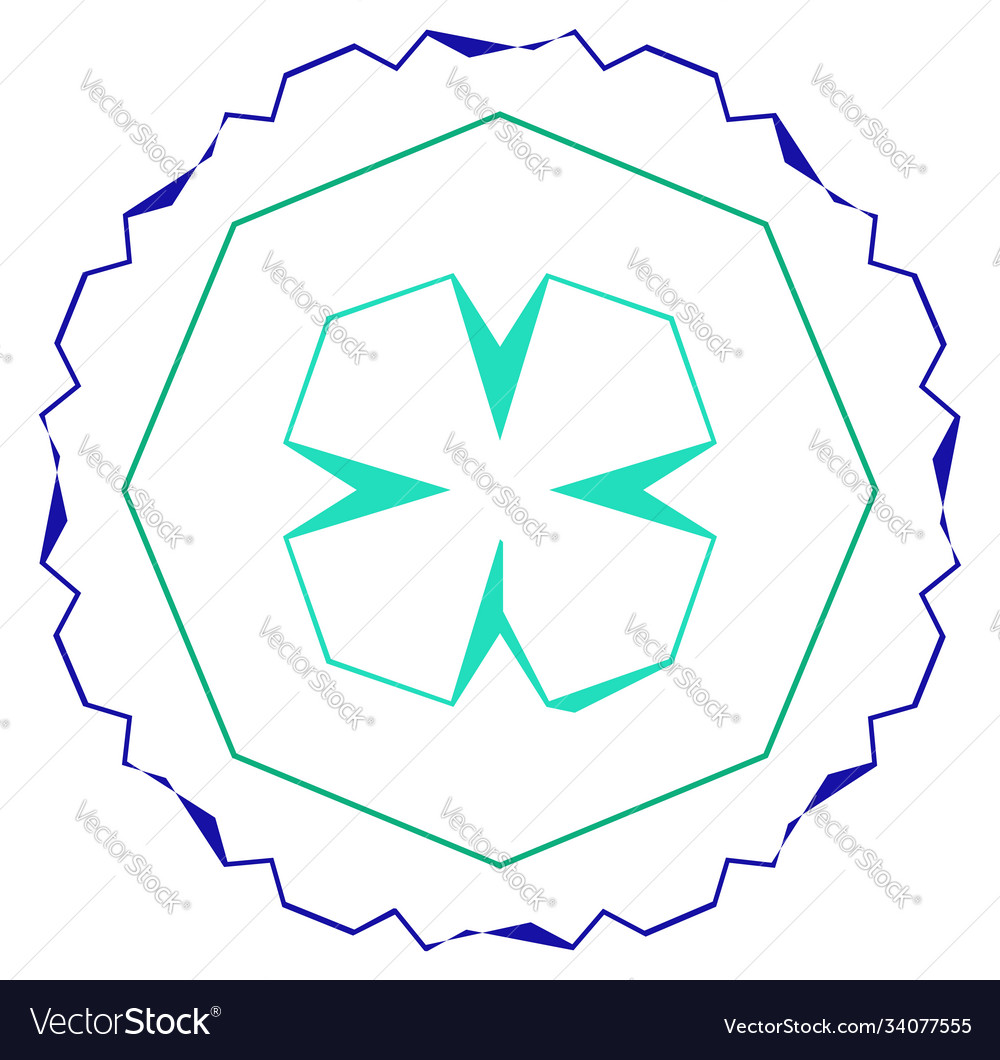 Abstract random geometry shape generative art
