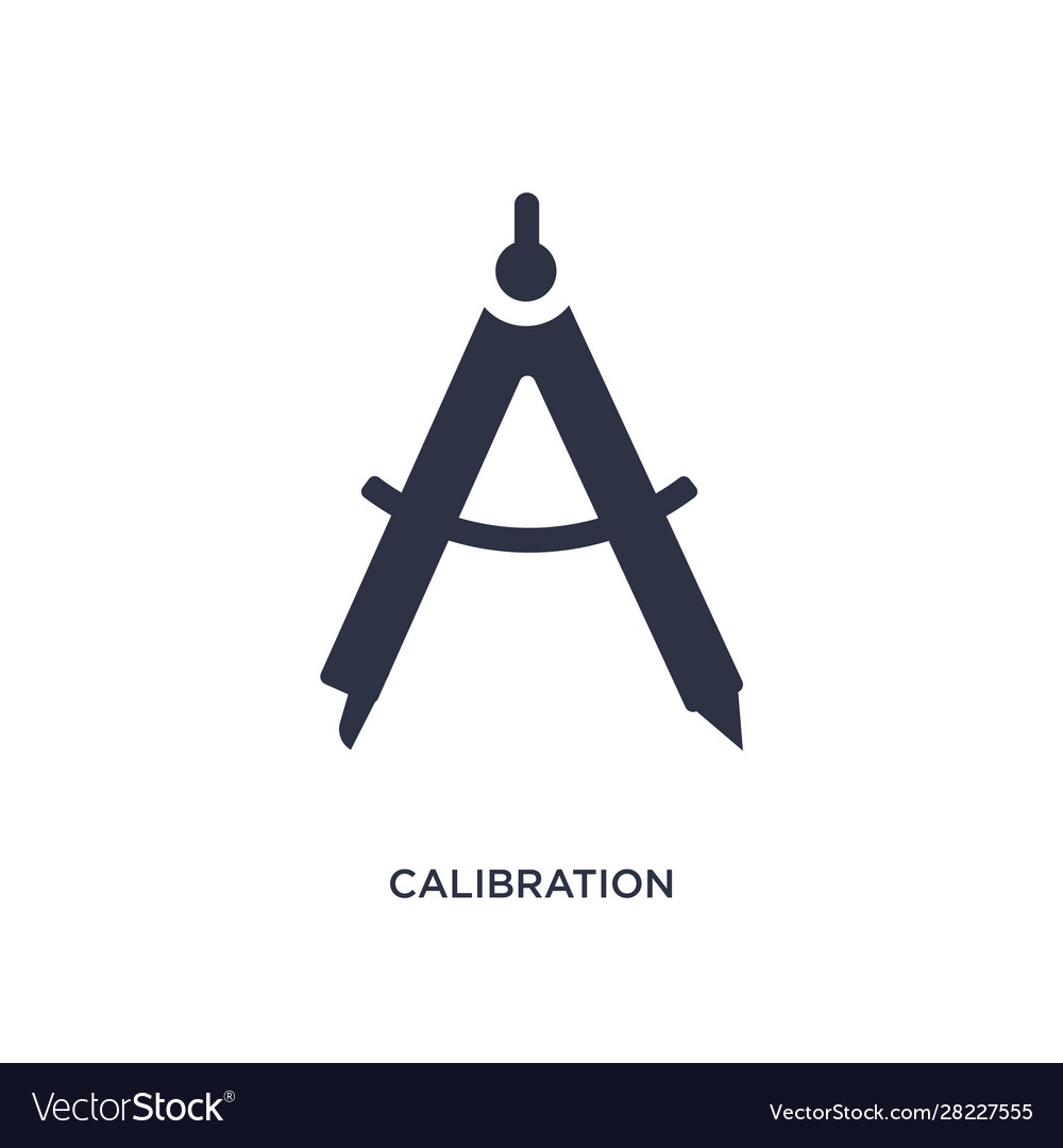 Calibration icon on white background simple Vector Image