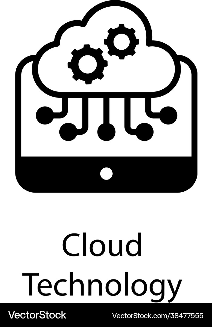 Cloud technology Royalty Free Vector Image - VectorStock