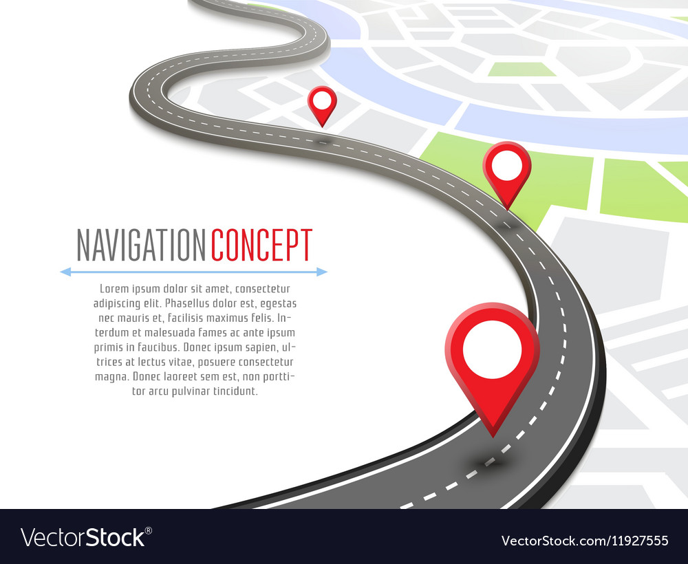 Navigation concept with pin pointer