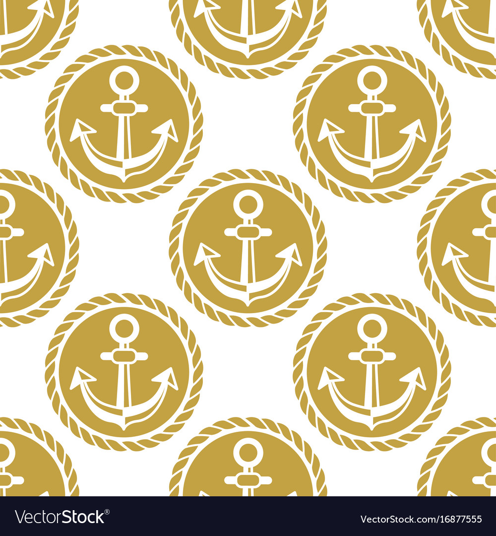 Seamless pattern with anchors ongoing backgrounds
