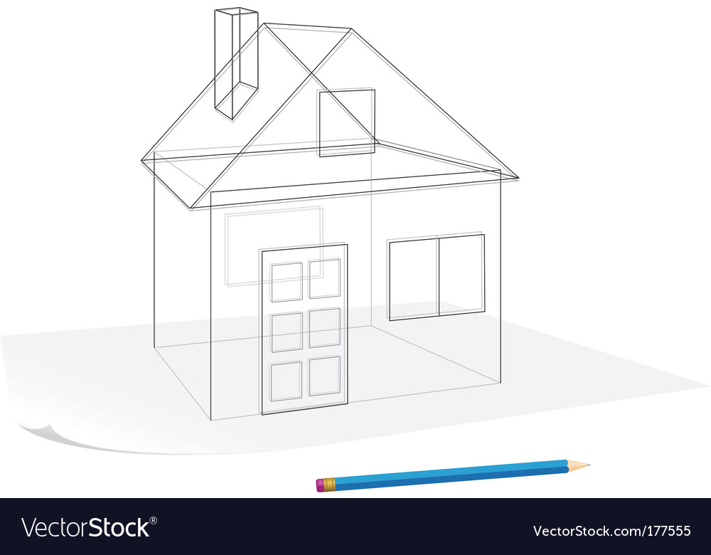 Easy Simple house Coloring page modern House line art design line art  6309115 Vector Art at Vecteezy