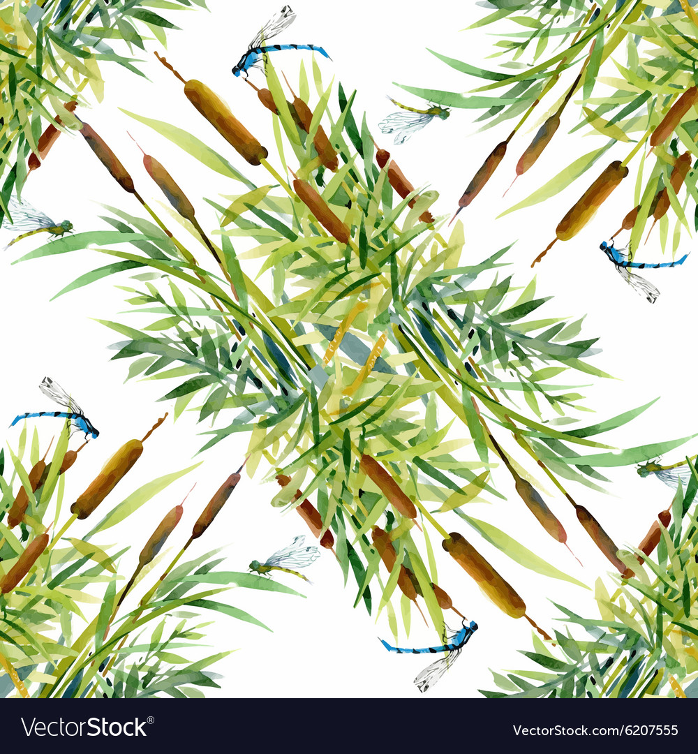 Summer garden floral seamless pattern on white