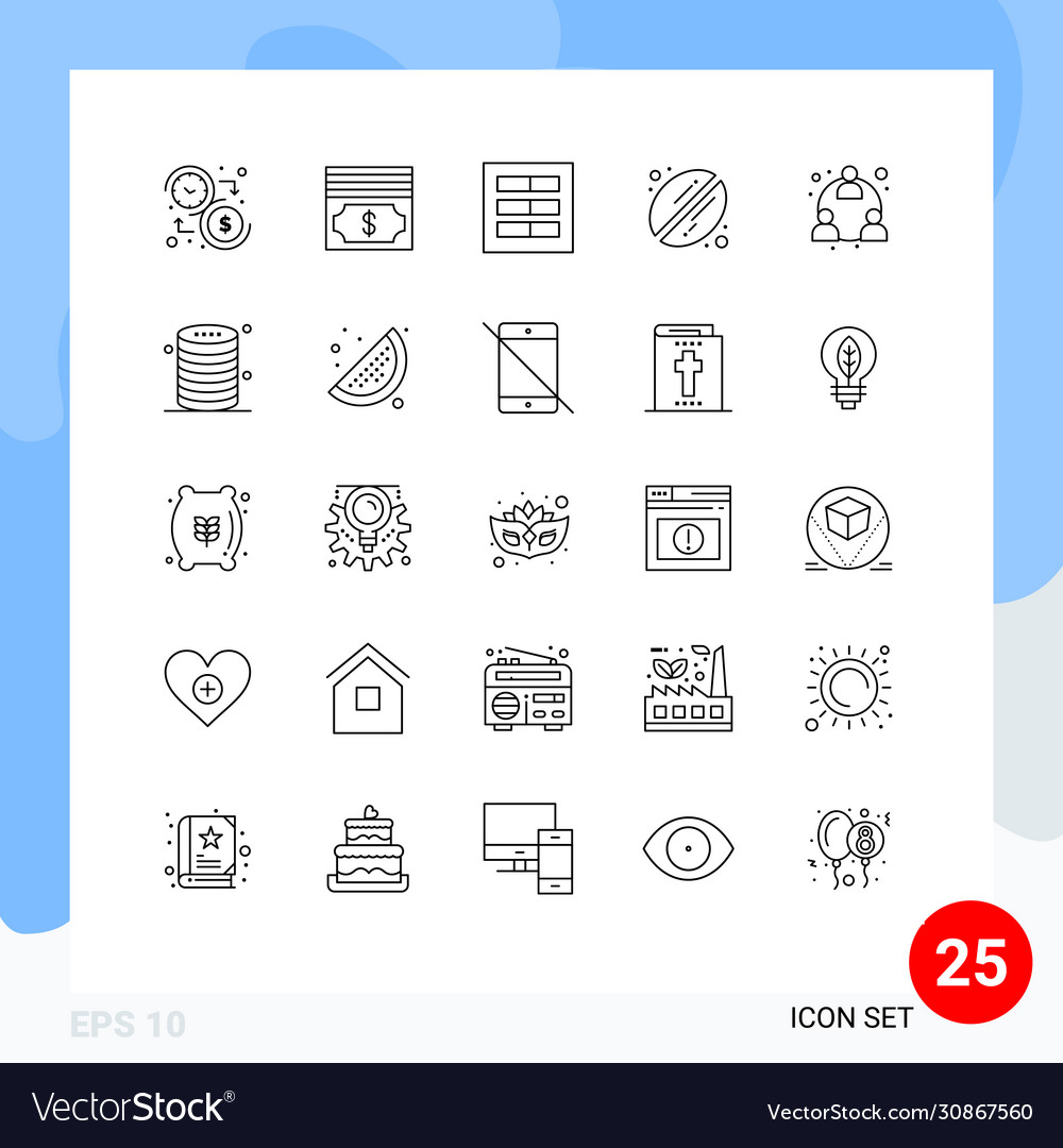 25 universal lines set for web and mobile