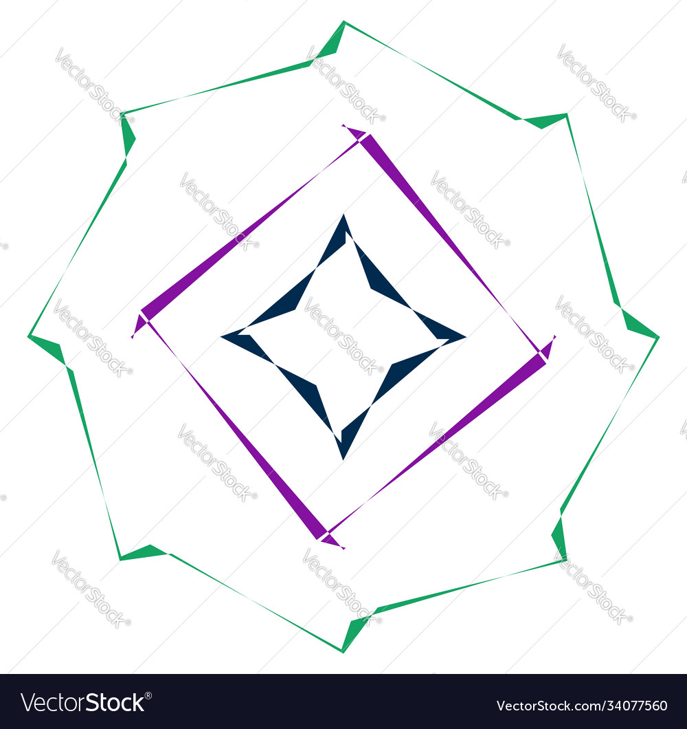 Abstract random geometry shape generative art vector image Abstract random geometry shape generative art