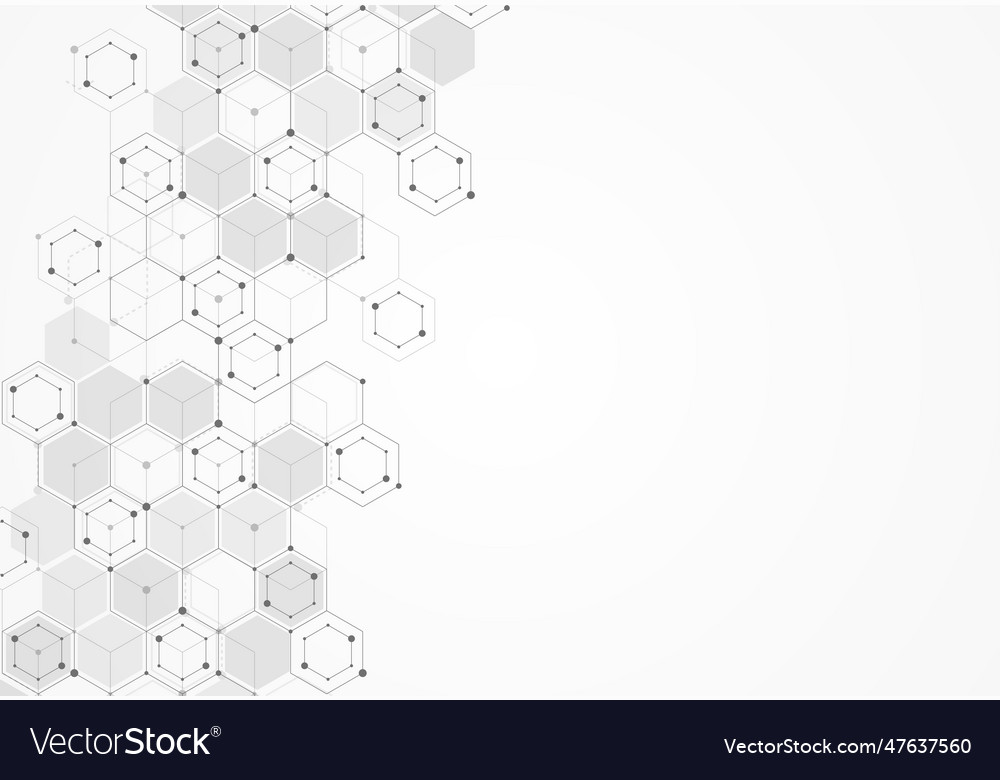 Abstract science template technology lines vector image Abstract science template technology lines