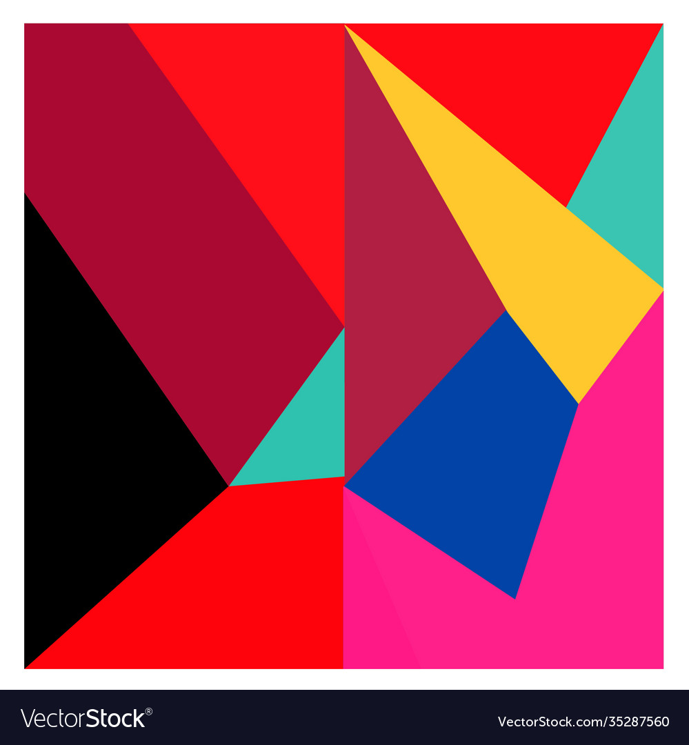Colorful geometric and curve background pattern