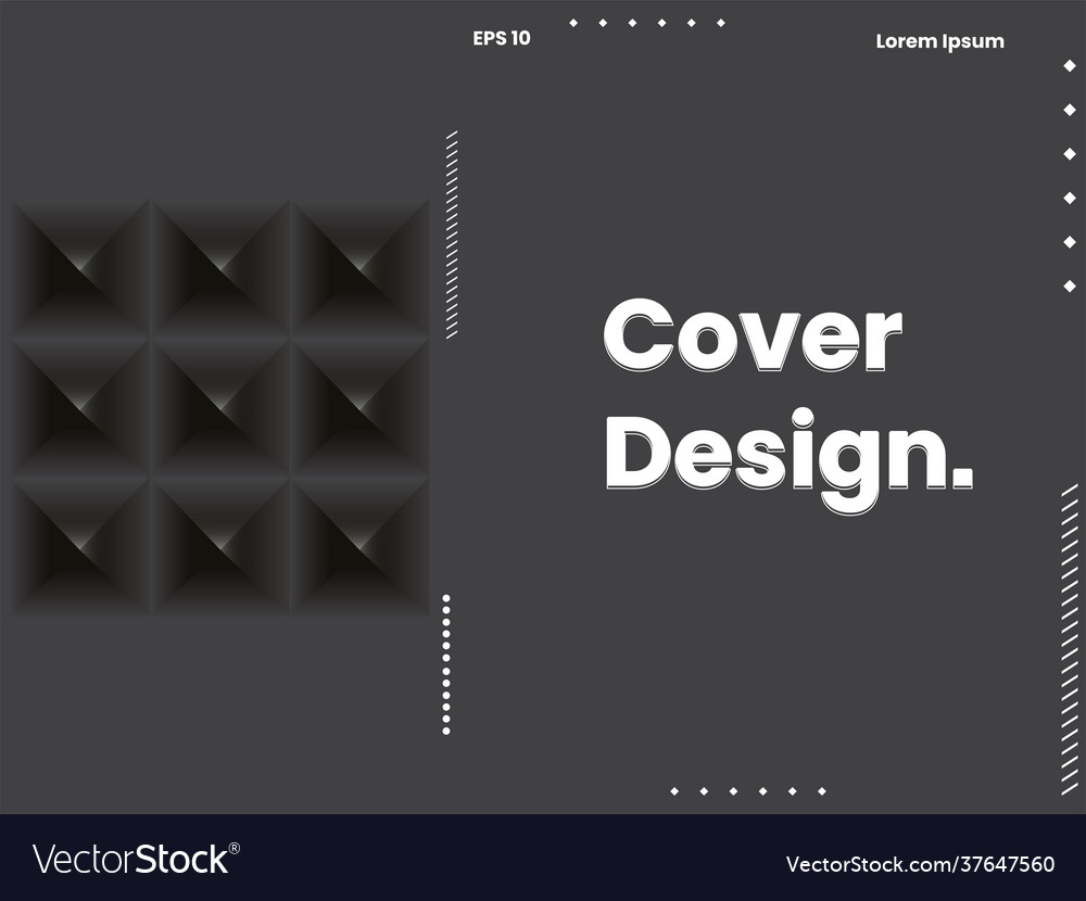 Cover design template set with abstract lines vector image Cover design template set with abstract lines