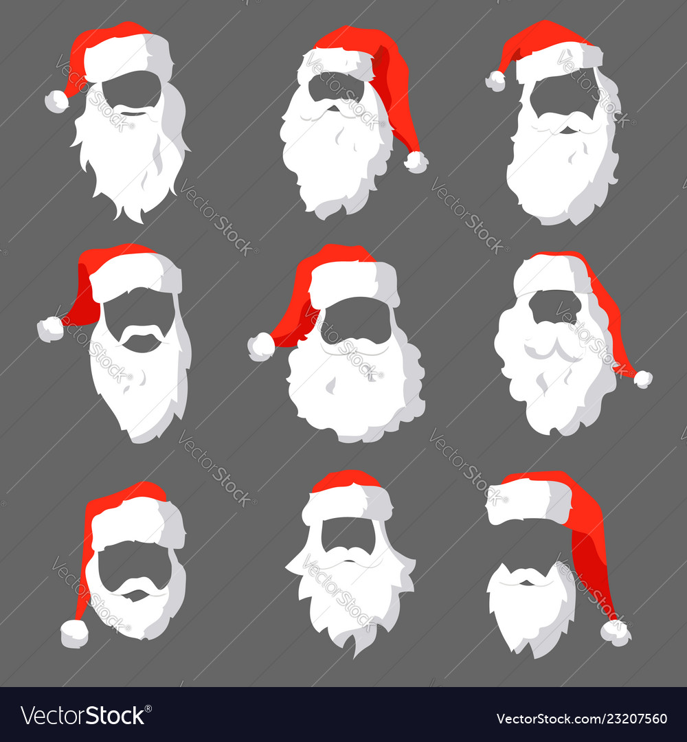 different santa hats