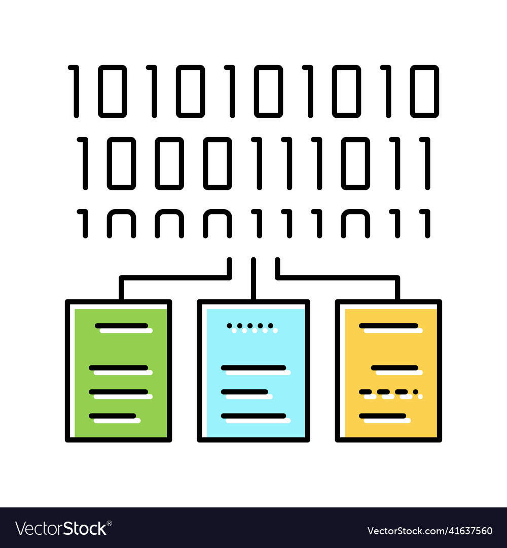 Files encryption color icon