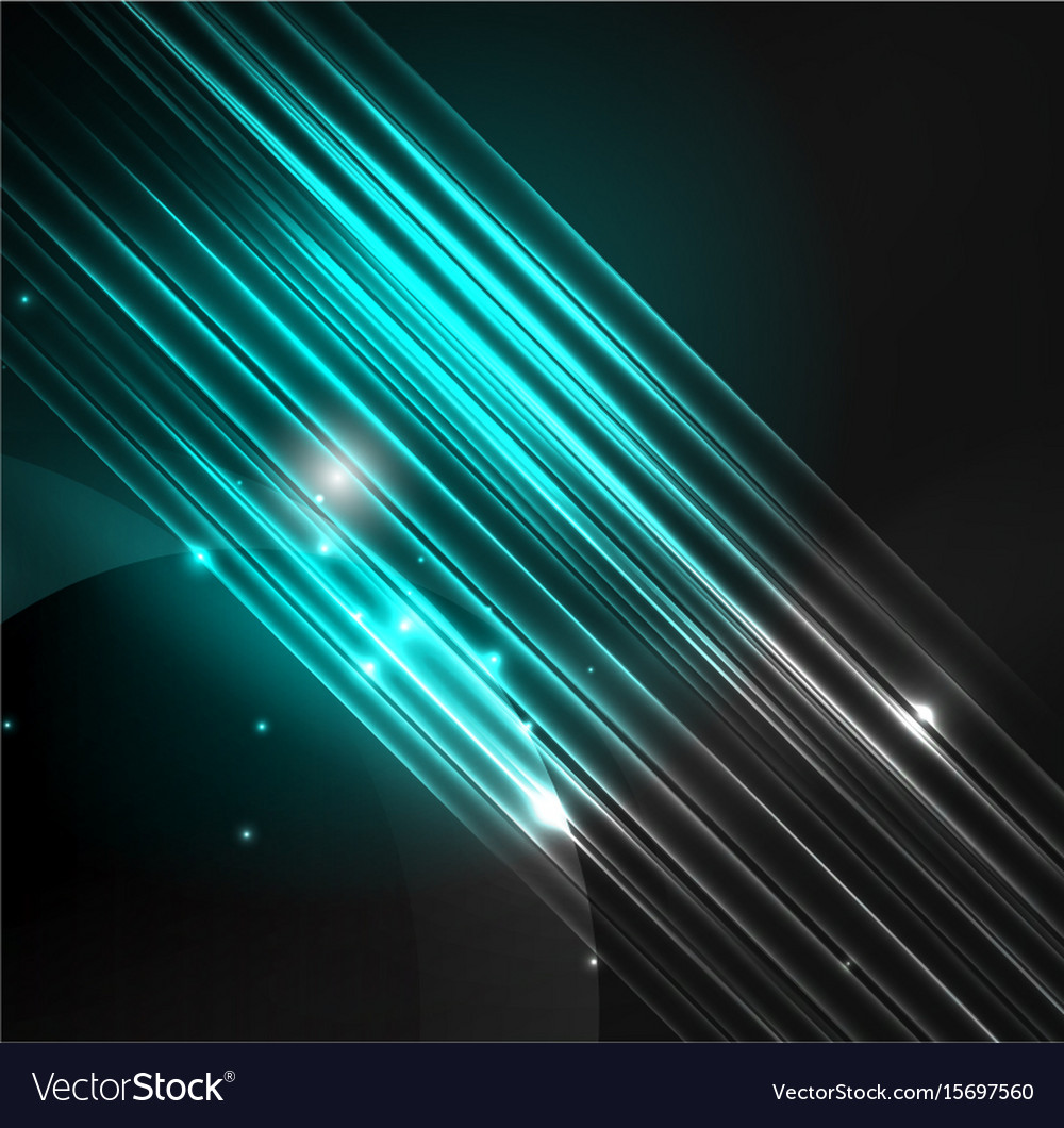 Glowing futuristic lines Royalty Free Vector Image