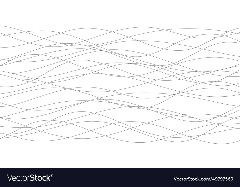 Hand drawn lines abstract pattern wave simple