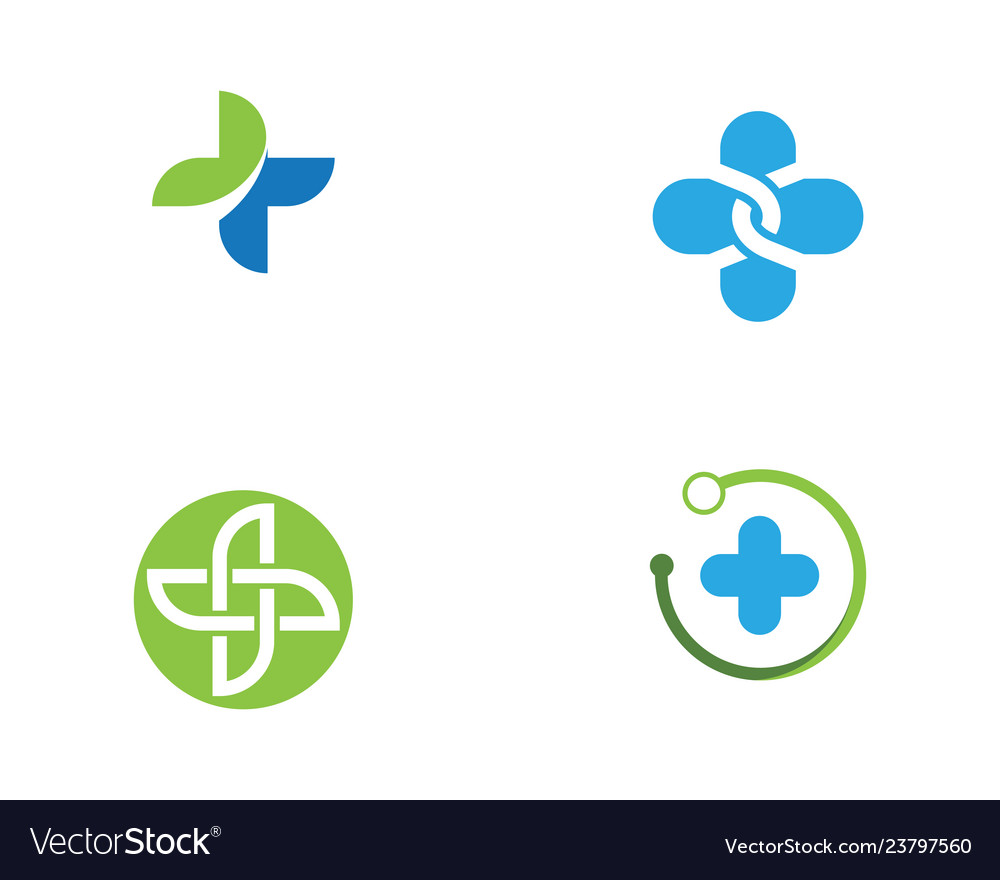Health medical logo template vector image Health medical logo template