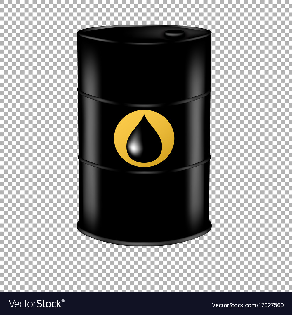 Oil barrel with drop Royalty Free Vector Image