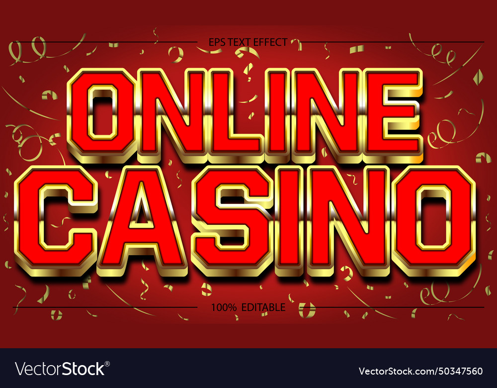 Online casino text effect