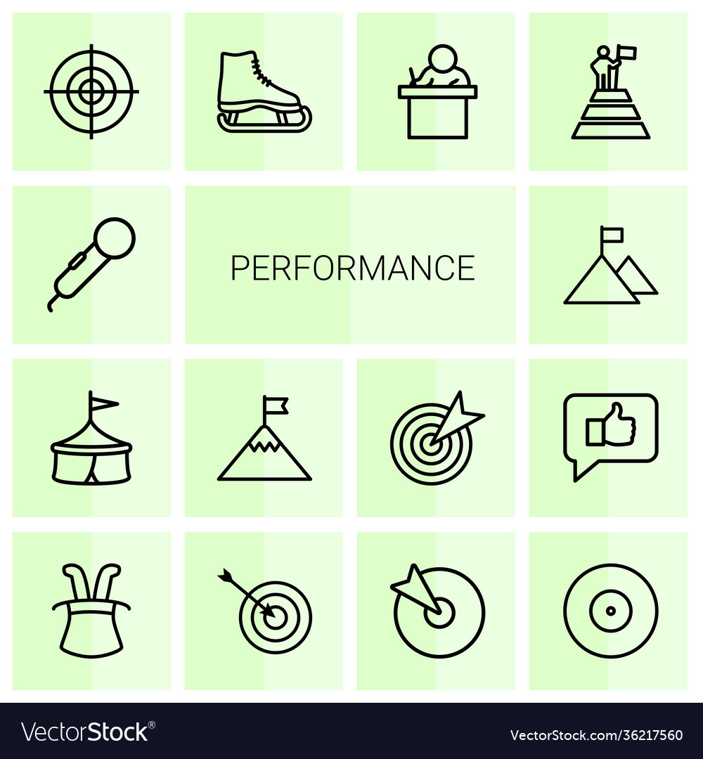 Performance icons