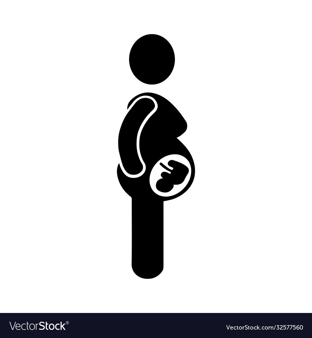 Pregnancy pregnant icon black graphics