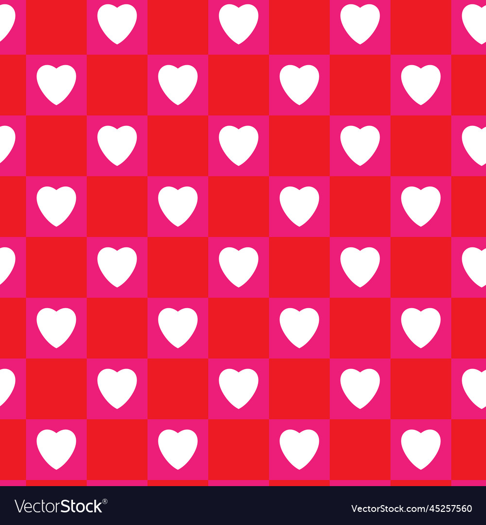 Simple hearts seamless pattern valentines day