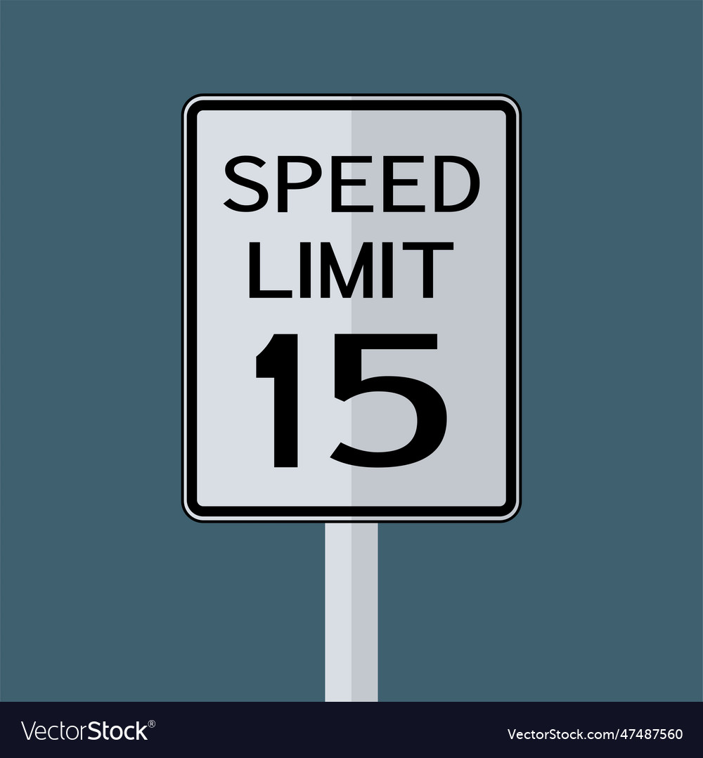 Usa Straßenverkehr Verkehrszeichen Geschwindigkeitsbegrenzung vector image Usa Straßenverkehr Verkehrszeichen Geschwindigkeitsbegrenzung