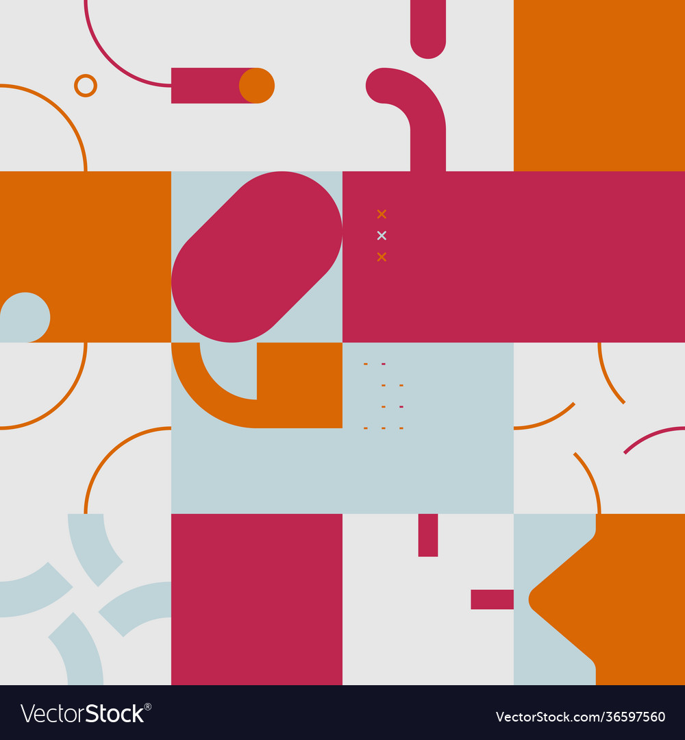 Warm colored circular pattern design vector image Warm colored circular pattern design